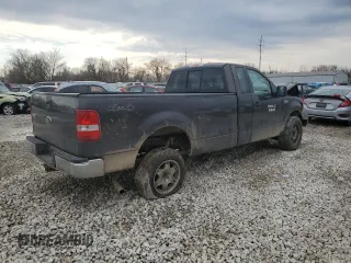 2005 Ford F-150 XL with VIN 1FTRF14W75NB06871, listed as a Copart auction lot 46495735 with 300,368 mi miles and Salvage Title. Bid and sale history available at carsss.com. Image 3.
