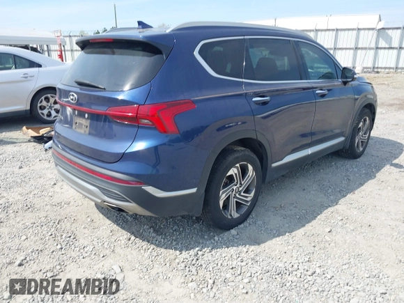 2021 Hyundai Santa Fe SEL with VIN 5NMS64AJ8MH342985, listed as a IAAI auction lot 41907716 with 101,472 mi miles. Bid and sale history available at carsss.com. Image 4.