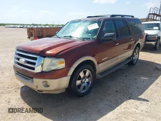2007 Ford Expedition EL Eddie Bauer with VIN 1FMFK17577LA30502, listed as a IAAI auction lot 42096965 with 1 mi miles. Bid and sale history available at carsss.com. Image 2.