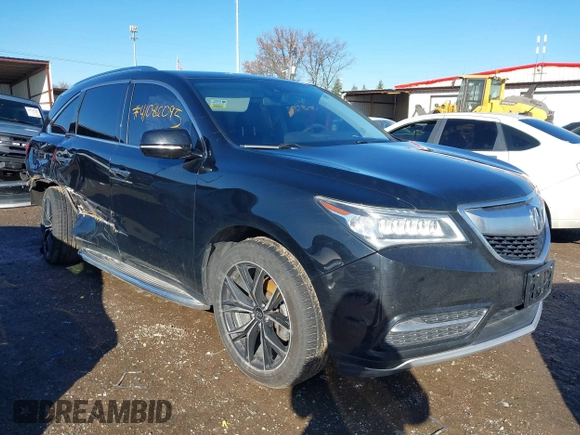 2014 Acura MDX Technology with VIN 5FRYD4H67EB009597, listed as a IAAI auction lot 41086095 with 121,862 mi miles and . Bid and sale history available at DreamBid. Image 1.