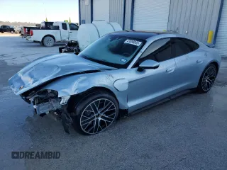 2021 Porsche Taycan with VIN WP0AA2Y14MSA18735, listed as a Copart auction lot 43588095 with Not Provided miles and Salvage Title. Bid and sale history available at DreamBid. Image 1.