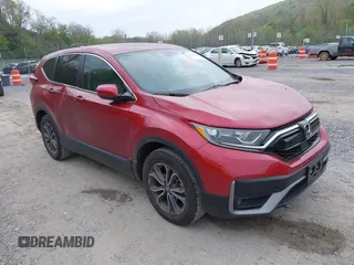2021 Honda CR-V EX-L z VIN 5J6RW2H8XML022453, wystawiony jako IAAI lot #42114122 z przebiegiem 55 550 mil mil oraz . Historia ofert i sprzedaży dostępna na DreamBid. Obrazek 1.