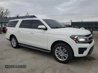 2022 Ford Expedition Max XLT with VIN 1FMJK1JT2NEA45380, listed as a Copart auction lot 49838105 with 46,757 mi miles and Salvage Title. Bid and sale history available at DreamBid. Image 4.