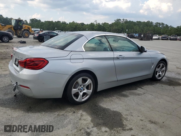2018 BMW 4 Series 430i xDrive with VIN WBA4Z3C58JEC48792, listed as a Copart auction lot 66750814 with 75,648 mi miles and Salvage Title. Bid and sale history available at DreamBid. Image 3.
