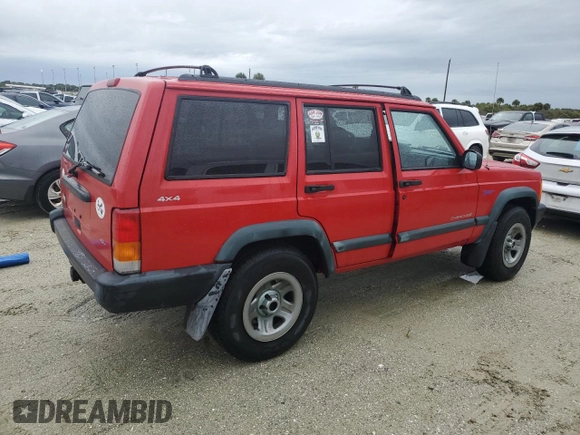 1998 Jeep Cherokee Sport with VIN 1J4FJ68S7WL275947, listed as a Copart auction lot 74333874 with 0 mi miles and Salvage Title. Bid and sale history available at carsss.com. Image 3.