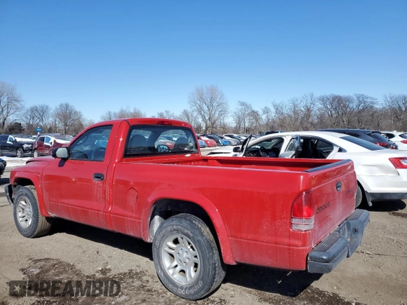 2003 Dodge Dakota with VIN 1D7FL16X93S294055, listed as a Copart auction lot 45954825 with 99,816 mi miles and Salvage Title. Bid and sale history available at carsss.com. Image 2.