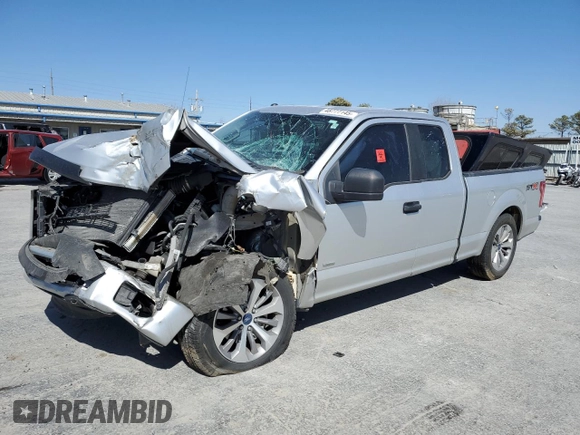2017 Ford F-150 XL with VIN 1FTEX1CP0HKC28497, listed as a Copart auction lot 48777145 with 93,194 mi miles and Salvage Title. Bid and sale history available at carsss.com. Image 1.