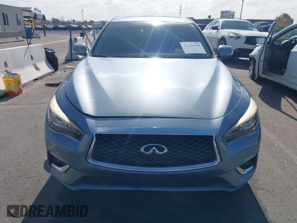 2018 Infiniti Q50 Luxe with VIN JN1EV7AP6JM363685, listed as a IAAI auction lot 42246139 with 42,375 mi miles and . Bid and sale history available at DreamBid. Image 12.