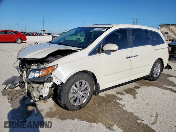 2016 Honda Odyssey EX-L with VIN 5FNRL5H64GB009932, listed as a Copart auction lot 50264285 with 76,436 mi miles and Clean Title. Bid and sale history available at DreamBid. Image 1.