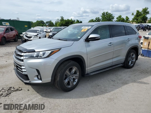 2017 Toyota Highlander Limited with VIN 5TDDZRFH0HS444271, listed as a Copart auction lot 60922755 with Not provided miles and Salvage title. Bid and sale history available at DreamBid. Image 1.