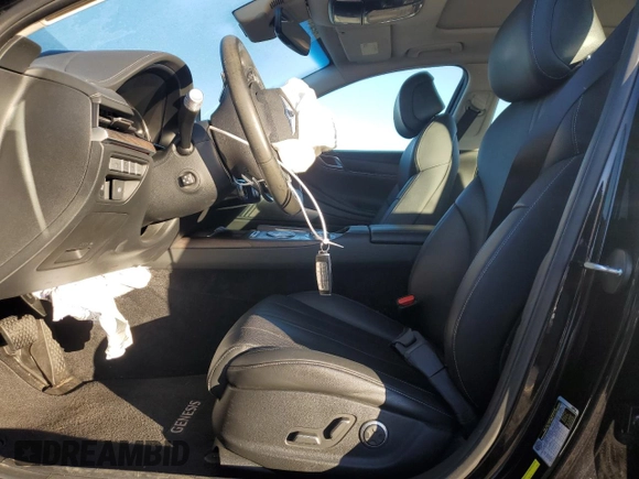 2021 Genesis G80 2.5T with VIN KMTGB4SC5MU046379, listed as a Copart auction lot 77659574 with 30,997 mi miles and Salvage Title. Bid and sale history available at carsss.com. Image 7.