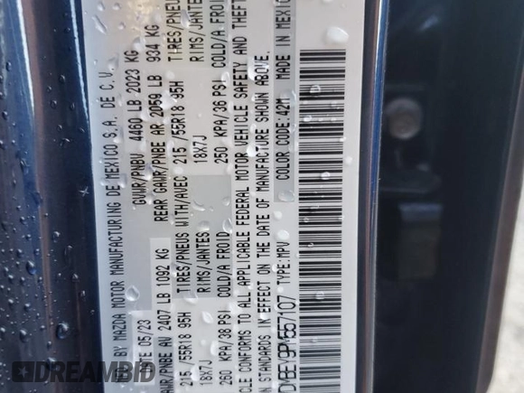 2023 Mazda CX-30 Premium Plus with VIN 3MVDMBEY9PM557107, listed as a Copart auction lot 46893065 with 10,404 mi miles and Salvage title. Bid and sale history available at DreamBid. Image 13.
