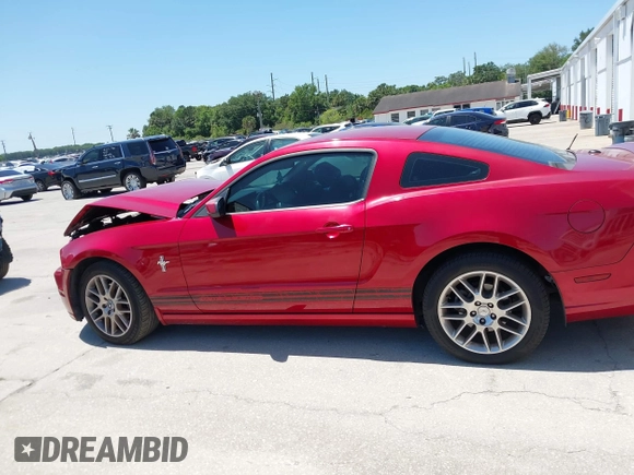 2013 Ford Mustang V6 with VIN 1ZVBP8AM0D5200449, listed as a IAAI auction lot 42046536 with Not Provided miles. Bid and sale history available at carsss.com. Image 15.