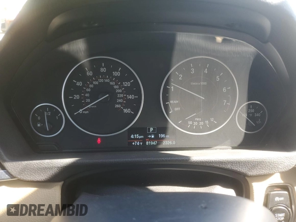 2016 BMW 3 Series 328i with VIN WBA8E9G57GNT87893, listed as a Copart auction lot 53308885 with 81,947 mi miles and Clean Title. Bid and sale history available at carsss.com. Image 9.