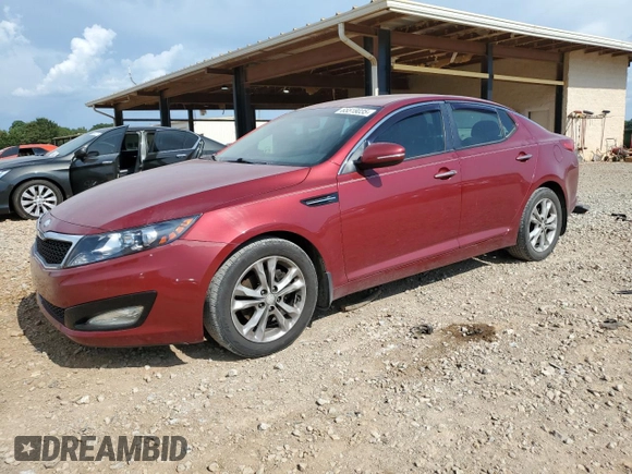 2013 Kia Optima EX with VIN 5XXGN4A78DG151613, listed as a Copart auction lot 65518035 with 185,900 mi miles and Salvage title. Bid and sale history available at DreamBid. Image 1.