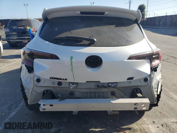 2021 Toyota Corolla Hatchback SE with VIN JTND4MBE0M3130088, listed as a Copart auction lot 71381584 with 37,279 mi miles and Salvage Title. Bid and sale history available at carsss.com. Image 6.