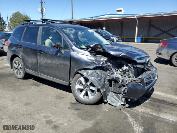 2017 Subaru Forester Premium with VIN JF2SJAGC4HH582484, listed as a Copart auction lot 50805805 with 128,370 mi miles and Salvage Title. Bid and sale history available at carsss.com. Image 4.