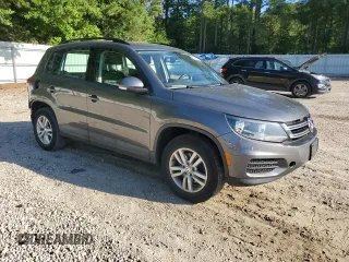 2016 Volkswagen Tiguan SE with VIN WVGBV7AX2GW524185, listed as a Copart auction lot 57615065 with 92,050 mi miles and Salvage title. Bid and sale history available at DreamBid. Image 4.