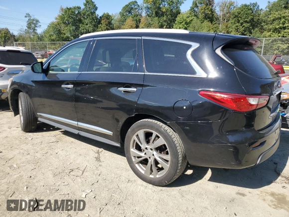 2013 Infiniti JX35 with VIN 5N1AL0MN0DC345790, listed as a Copart auction lot 74954564 with 184,795 mi miles and Clean Title. Bid and sale history available at carsss.com. Image 2.