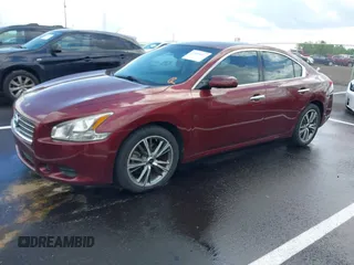 2011 Nissan Maxima 3.5 SV with VIN 1N4AA5APXBC824234, listed as a IAAI auction lot 41989627 with 212,391 mi miles. Bid and sale history available at carsss.com. Image 2.