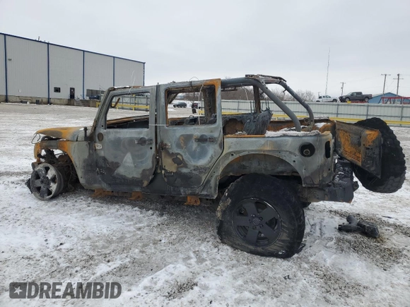 2008 Jeep Wrangler Unlimited Sahara with VIN 1J4GA59118L549473, listed as a Copart auction lot 45336905 with Not Provided miles and Non Repairable. Bid and sale history available at carsss.com. Image 2.