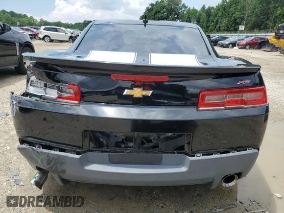 2014 Chevrolet Camaro LT with VIN 2G1FC1E38E9181073, listed as a Copart auction lot 64221745 with 107,906 mi miles and Salvage title. Bid and sale history available at DreamBid. Image 6.