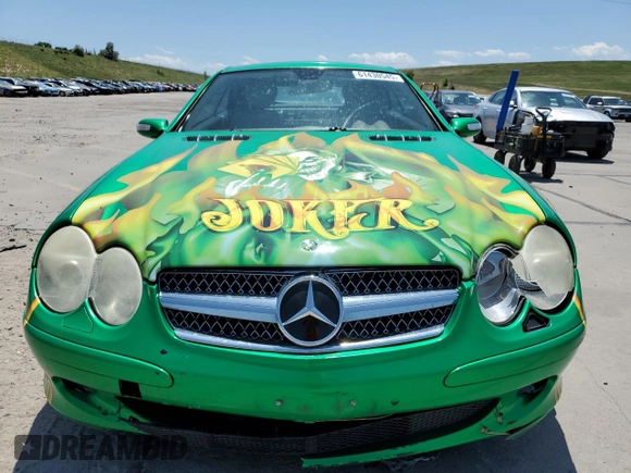 2006 Mercedes-Benz SL 500 with VIN WDBSK75F06F109541, listed as a Copart auction lot 61430545 with 106,428 mi miles and Salvage title. Bid and sale history available at DreamBid. Image 5.