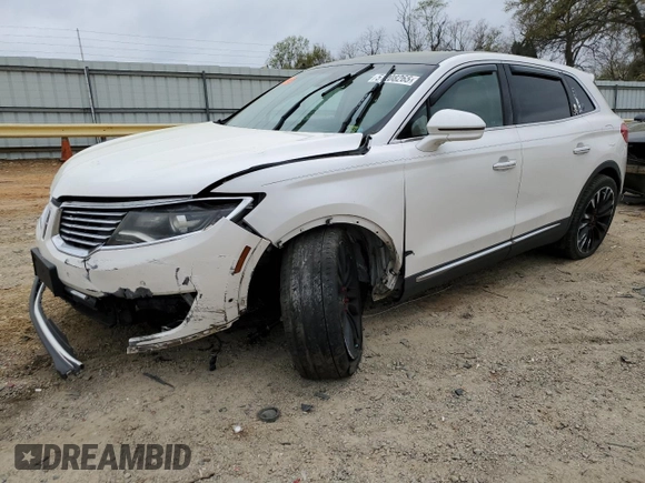2016 Lincoln MKX Reserve with VIN 2LMTJ6LR9GBL79869, listed as a Copart auction lot 51208265 with 205,729 mi miles and Salvage Title. Bid and sale history available at DreamBid. Image 1.