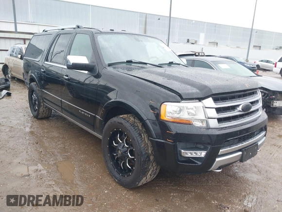 2017 Ford Expedition Max Platinum с VIN 1FMJK1MT2HEA64818, выставлен на аукционе IAAI как лот 41465609 с пробегом 105 665 миль миль и . История ставок и продаж доступна на DreamBid. Изображение 1.