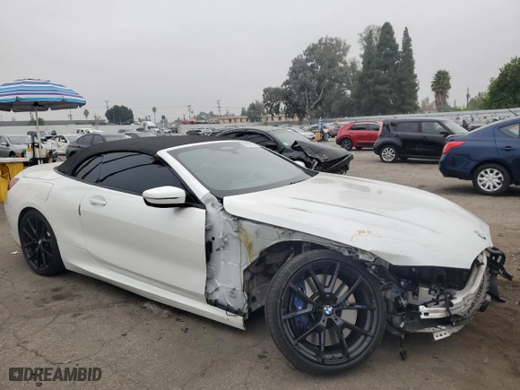 2019 BMW 8 Series M850i xDrive with VIN WBAFY4C57KBX38867, listed as a Copart auction lot 76091124 with 25,850 mi miles and Salvage Title. Bid and sale history available at carsss.com. Image 4.