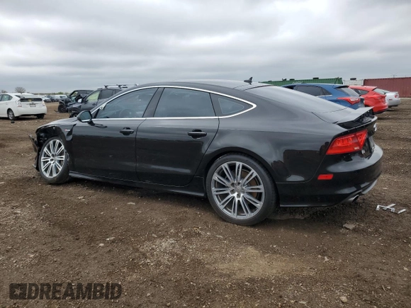 2012 Audi A7 Prestige with VIN WAUSGAFC0CN004453, listed as a Copart auction lot 54923205 with 217,544 mi miles and Salvage title. Bid and sale history available at DreamBid. Image 2.