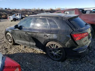2020 Audi SQ5 Premium Plus with VIN WA1B4AFY7L2018496, listed as a Copart auction lot 42581995 with 63,017 mi miles and Salvage Title. Bid and sale history available at carsss.com. Image 2.