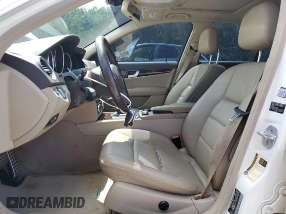 2012 Mercedes-Benz C 300 Sport with VIN WDDGF8BB0CR231058, listed as a Copart auction lot 58540945 with 178,360 mi miles and Salvage title. Bid and sale history available at DreamBid. Image 7.