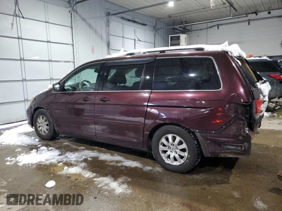 2009 Honda Odyssey EX-L with VIN 5FNRL38739B407617, listed as a Copart auction lot 43949295 with 248,461 mi miles and Salvage Title. Bid and sale history available at DreamBid. Image 2.