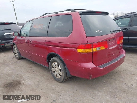 2004 Honda Odyssey EX-L with VIN 5FNRL18924B032981, listed as a IAAI auction lot 41656995 with 251,084 mi miles and . Bid and sale history available at DreamBid. Image 3.