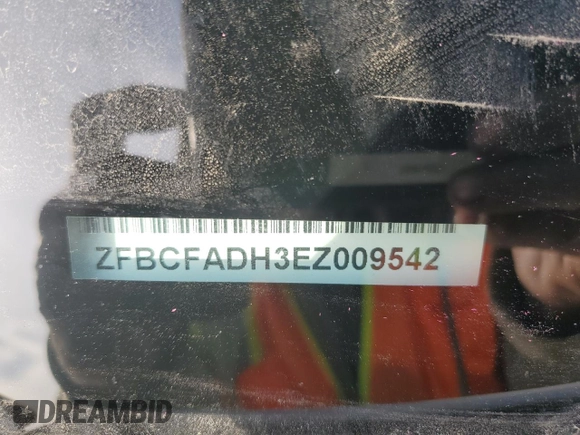 2014 FIAT 500L Trekking with VIN ZFBCFADH3EZ009542, listed as a Copart auction lot 45659025 with 46,370 mi miles and Salvage Title. Bid and sale history available at carsss.com. Image 14.