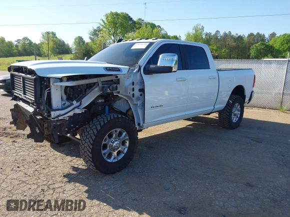 2024 Ram 2500 Laramie with VIN 3C6UR5FL6RG181448, listed as a IAAI auction lot 42039171 with 13,308 mi miles and . Bid and sale history available at DreamBid. Image 21.