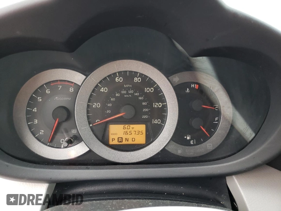 2009 Toyota RAV4 with VIN JTMBF33V49D017048, listed as a Copart auction lot 53561765 with 165,735 mi miles and Salvage Title. Bid and sale history available at carsss.com. Image 9.