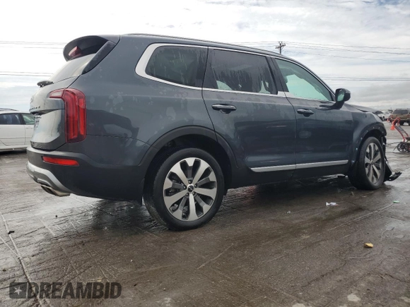 2022 Kia Telluride S with VIN 5XYP64HC3NG304606, listed as a Copart auction lot 60251245 with 33,514 mi miles and Salvage title. Bid and sale history available at DreamBid. Image 3.
