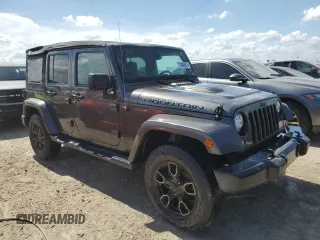 2017 Jeep Wrangler Unlimited Sahara z VIN 1C4BJWEG3HL674913, wystawiony jako Copart lot #73943574 z przebiegiem 46 793 mil mil oraz Szkoda całkowita • Salvage title. Historia ofert i sprzedaży dostępna na DreamBid. Obrazek 4.