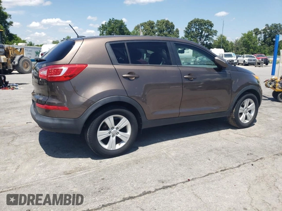 2012 Kia Sportage LX with VIN KNDPB3A20C7276250, listed as a Copart auction lot 61804995 with 112,303 mi miles and Salvage title. Bid and sale history available at DreamBid. Image 3.