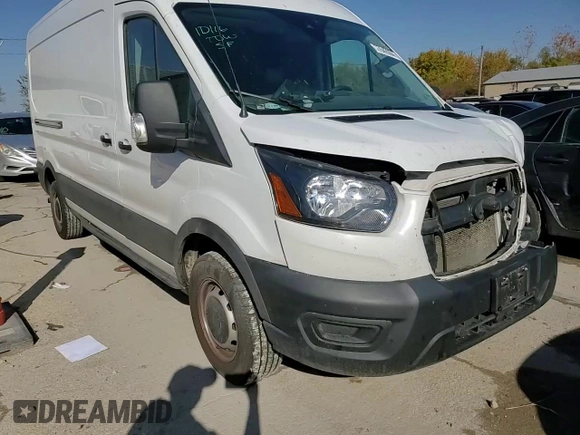 2021 Ford Transit Cargo with VIN 1FTBR1C84MKA29405, listed as a Copart auction lot 77642004 with 144,624 mi miles and Salvage Title. Bid and sale history available at DreamBid. Image 15.