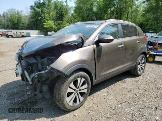 2012 Kia Sportage EX with VIN KNDPC3A29C7224614, listed as a Copart auction lot 62351495 with Not provided miles and Salvage title. Bid and sale history available at DreamBid. Image 1.