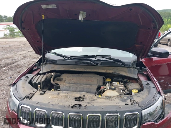 2022 Jeep Compass Latitude with VIN 3C4NJCBB9NT202123, listed as a IAAI auction lot 42234627 with 87,792 mi miles and . Bid and sale history available at DreamBid. Image 10.