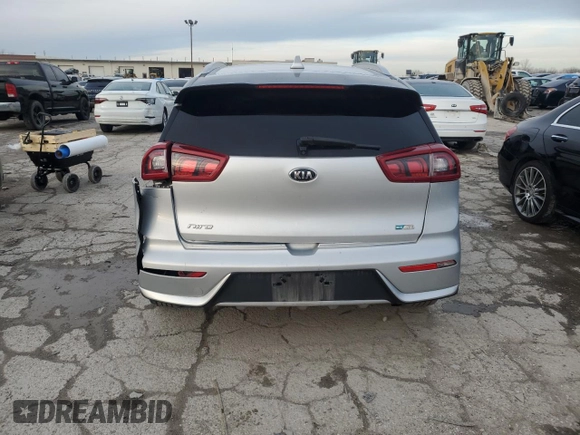 2017 Kia Niro FE with VIN KNDCB3LC0H5082972, listed as a Copart auction lot 86800214 with 176,938 mi miles and Salvage Title. Bid and sale history available at carsss.com. Image 6.