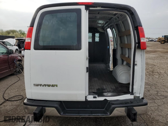 2023 GMC Savana Cargo with VIN 1GTW7AFP8P1128118, listed as a Copart auction lot 54770085 with Not Provided miles and Clean Title. Bid and sale history available at DreamBid. Image 6.