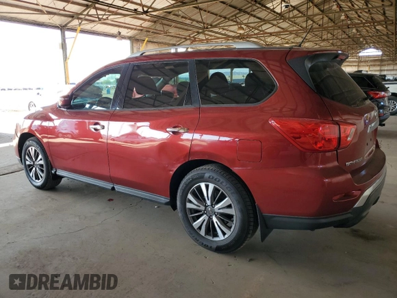 2017 Nissan Pathfinder S with VIN 5N1DR2MN0HC654897, listed as a Copart auction lot 64501285 with 129,075 mi miles and Clean title. Bid and sale history available at DreamBid. Image 2.