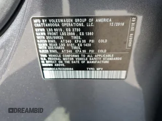 2019 Volkswagen Atlas SE with VIN 1V2UR2CA7KC525094, listed as a Copart auction lot 63902245 with 75,588 mi miles and Salvage title. Bid and sale history available at DreamBid. Image 14.