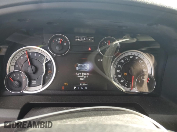 2021 Ram 1500 Classic Warlock with VIN 1C6RR7GG5MS529387, listed as a Copart auction lot 46921485 with 41,198 mi miles and Salvage Title. Bid and sale history available at carsss.com. Image 9.