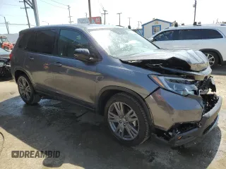 2021 Honda Passport EX-L with VIN 5FNYF7H58MB004010, listed as a Copart auction lot 49395925 with 45,864 mi miles and Salvage Title. Bid and sale history available at DreamBid. Image 4.